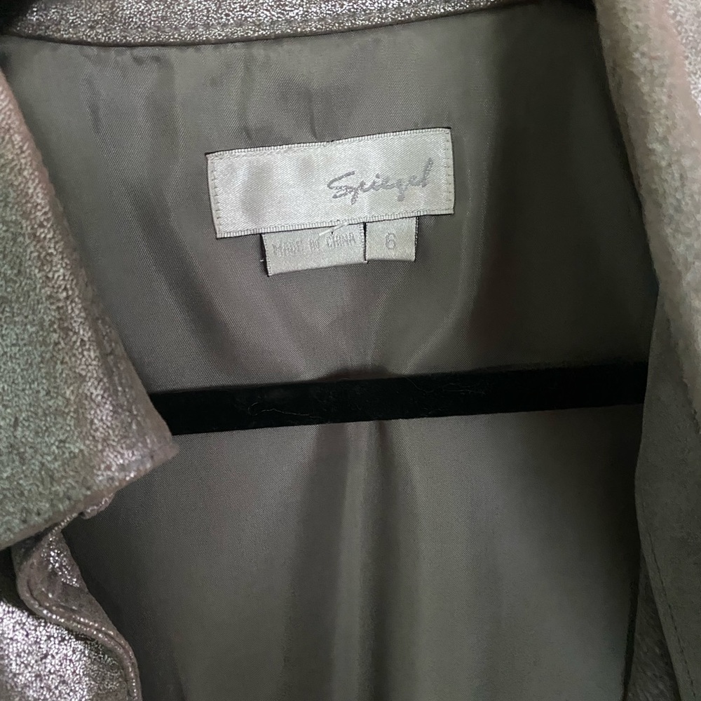 Metallic Faux Leather jacket - Picture 4 of 4